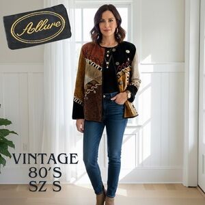 ALLURE Vintage Women's Boho Patchwork Art to Wear Jacket S
India Eclectic